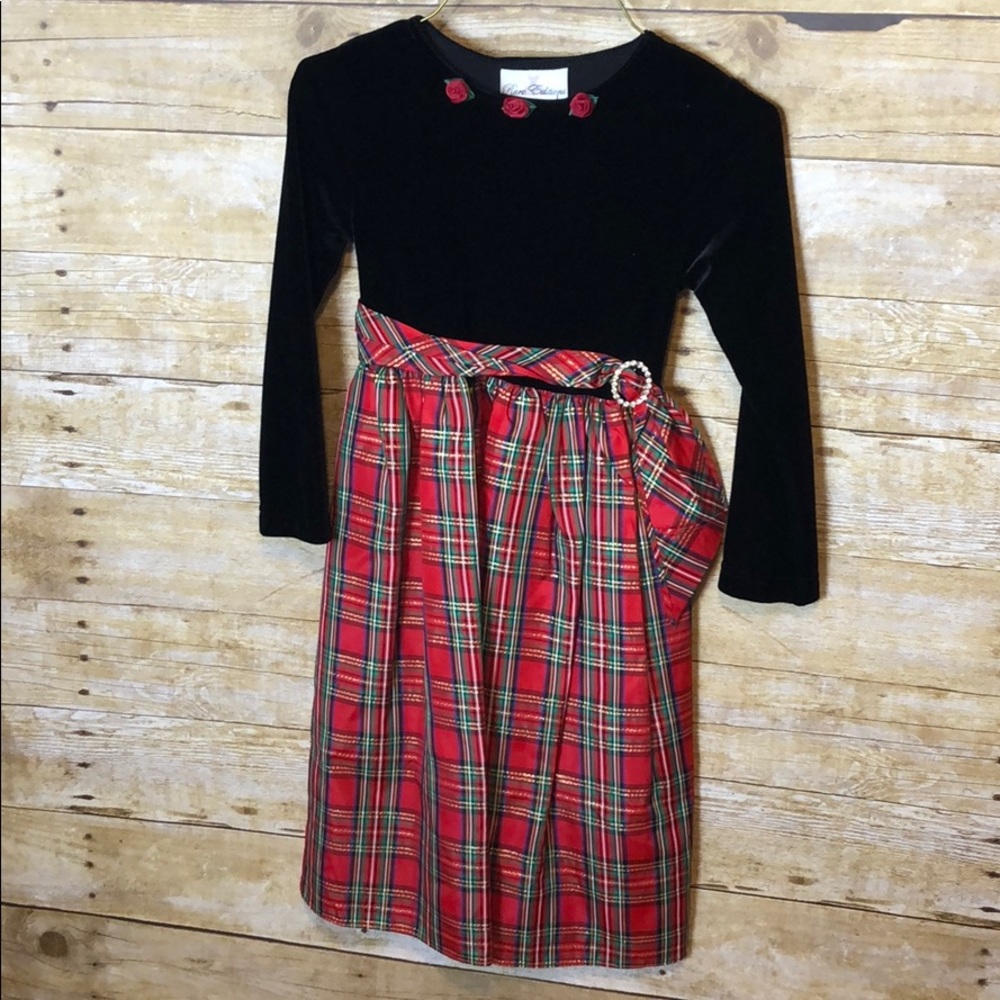 Rare Editions Girls size 5 Holiday Dress w Bling